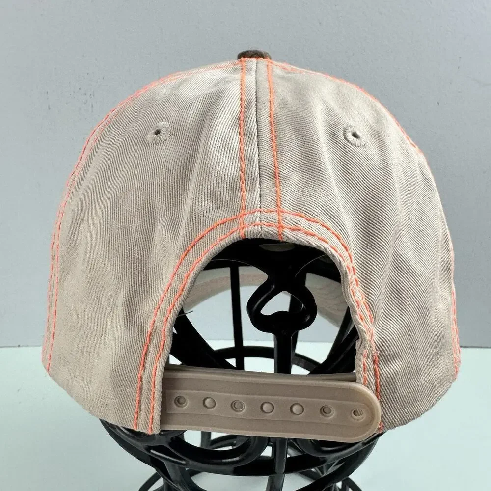 H3 Headwear Baseball Cap Realtree Camouflage Beige Orange SnapBack One Size‎ EUC
